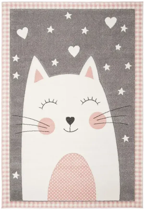 Carousel Kitty Kids Area Rug