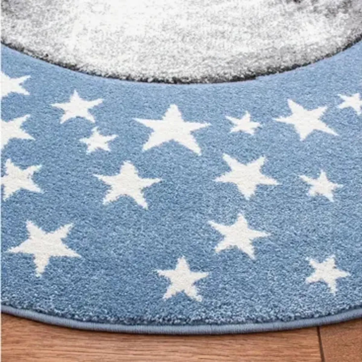 Carousel Earth Kids Area Rug Round