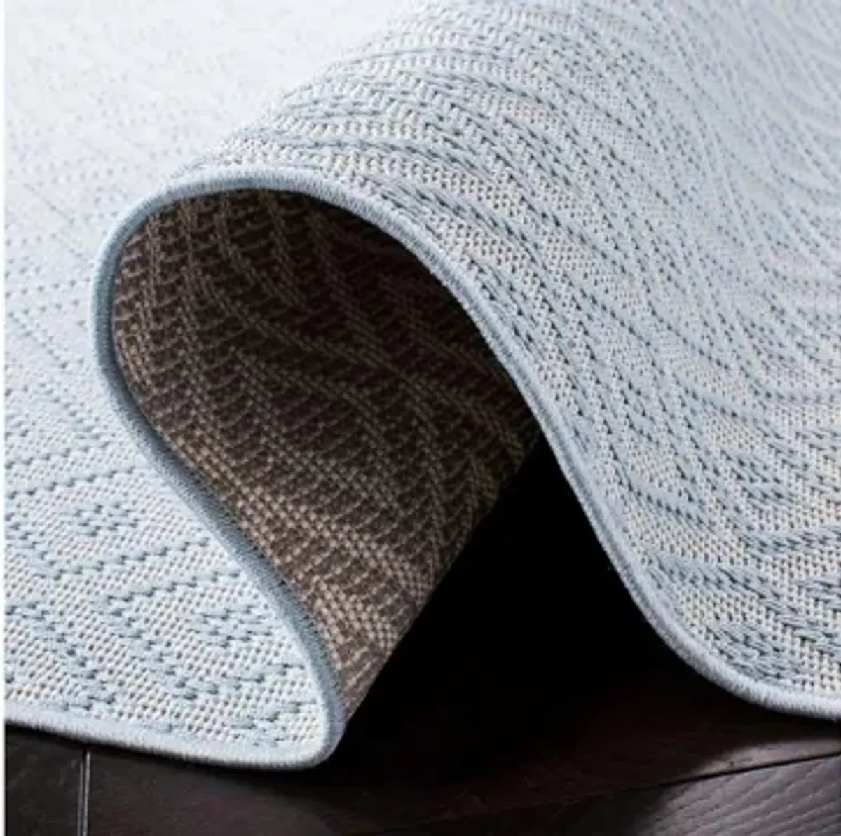 Bermuda Tight Diamond Indoor/Outdoor Round Area Rug
