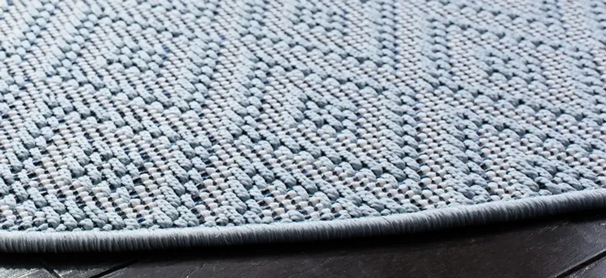 Bermuda Tight Diamond Indoor/Outdoor Round Area Rug