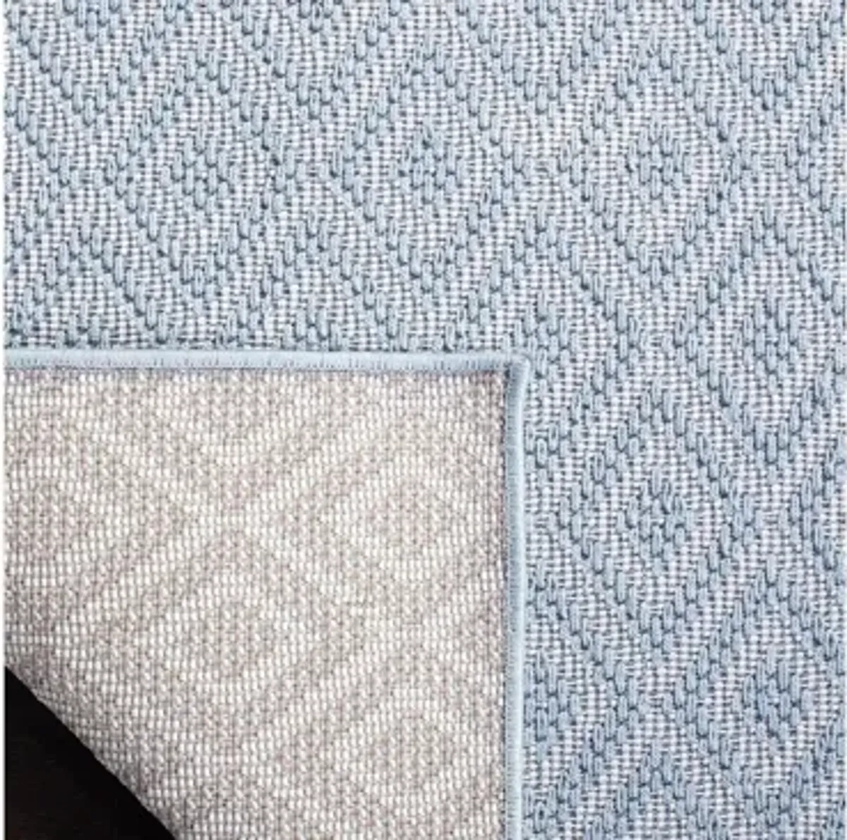 Bermuda Tight Diamond Indoor/Outdoor Round Area Rug