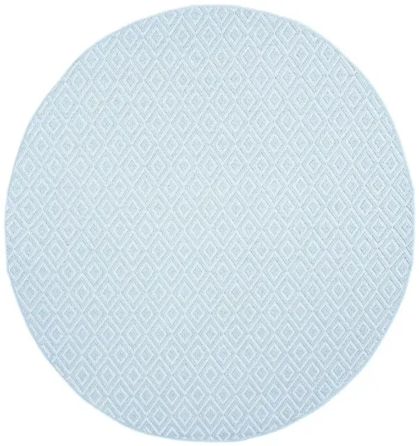 Bermuda Tight Diamond Indoor/Outdoor Round Area Rug