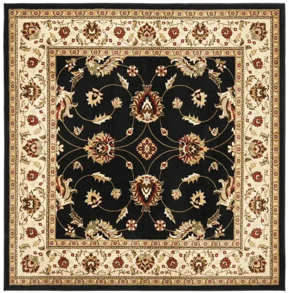 Severn Area Rug in Black / Ivory by Safavieh