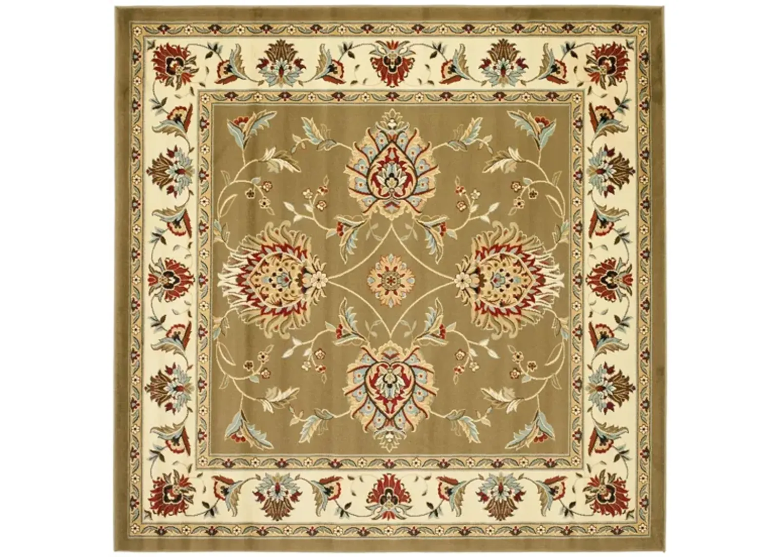 Mersey Area Rug in Green / Ivory by Safavieh