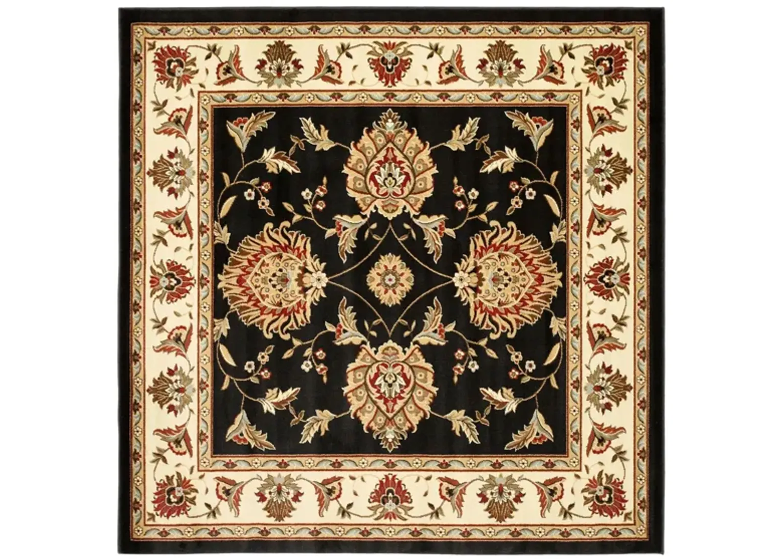 Mersey Area Rug in Black / Ivory by Safavieh