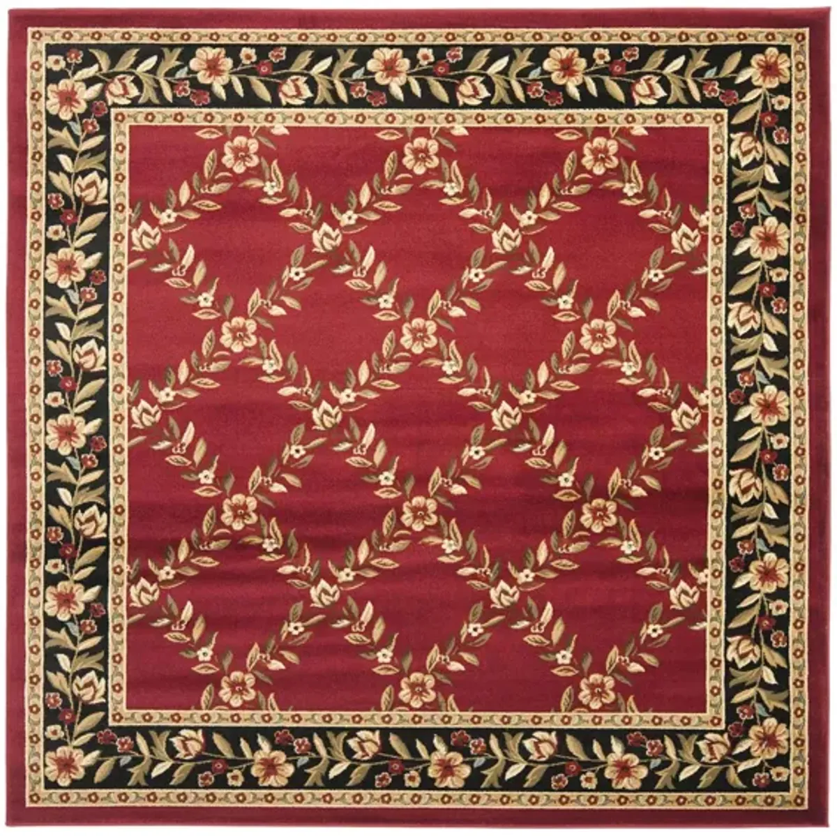 Queensferry Area Rug in Red / Black by Safavieh