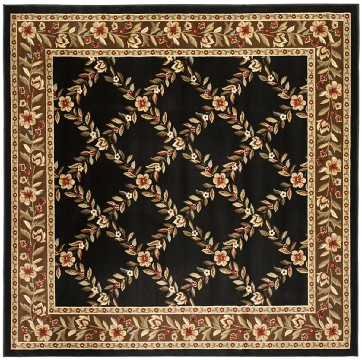 Queensferry Area Rug in Black / Brown by Safavieh