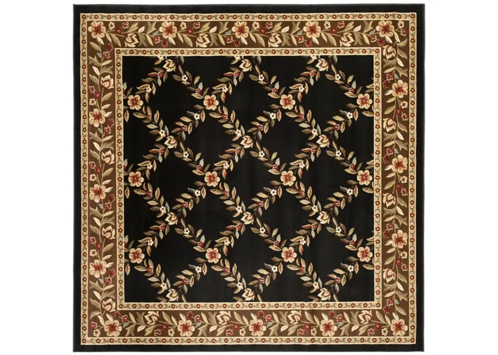 Queensferry Area Rug in Black / Brown by Safavieh