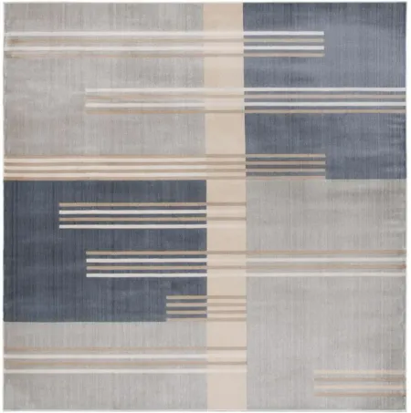 Ogner Square Area Rug in Gray/Charcoal by Safavieh