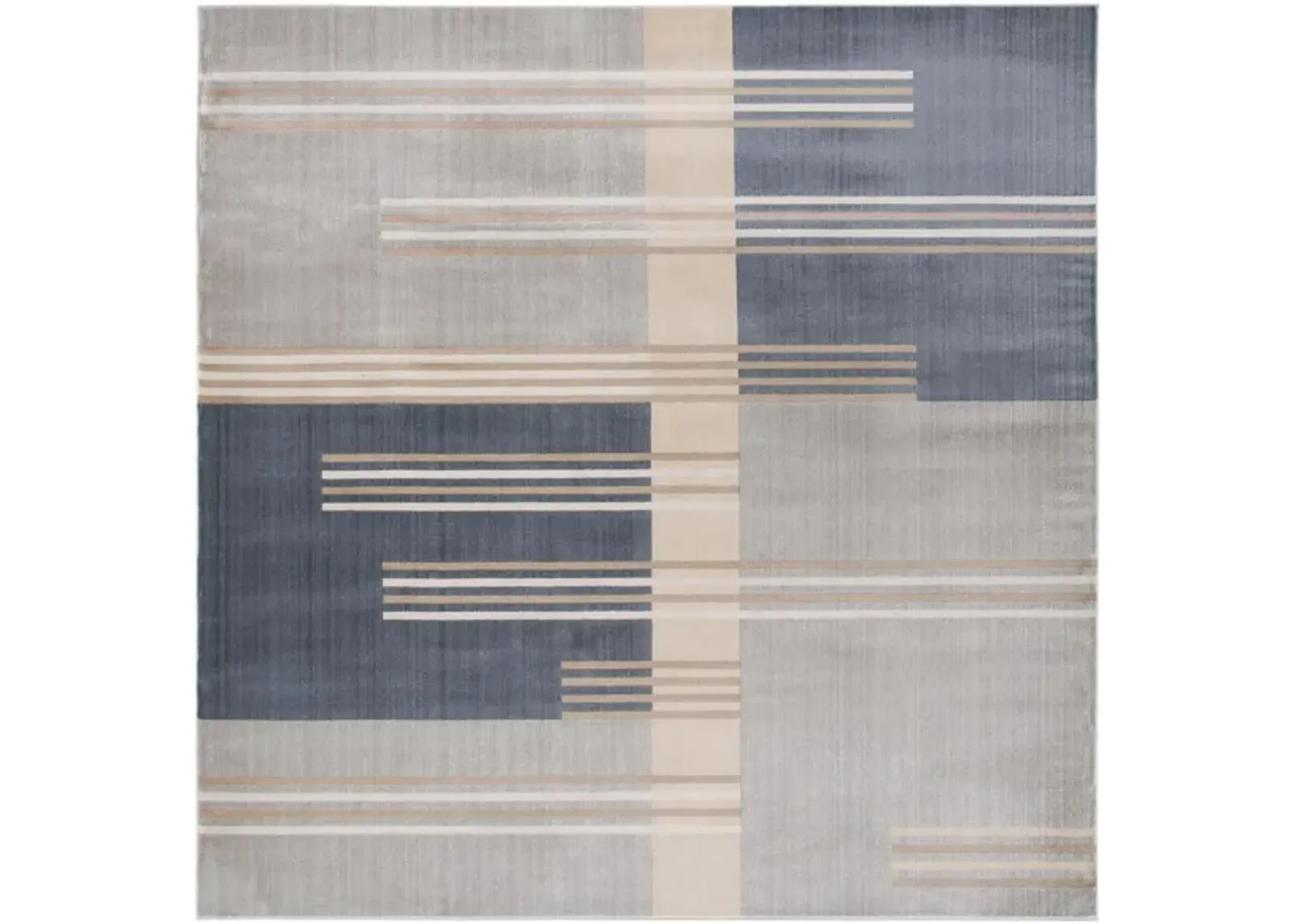 Ogner Square Area Rug in Gray/Charcoal by Safavieh