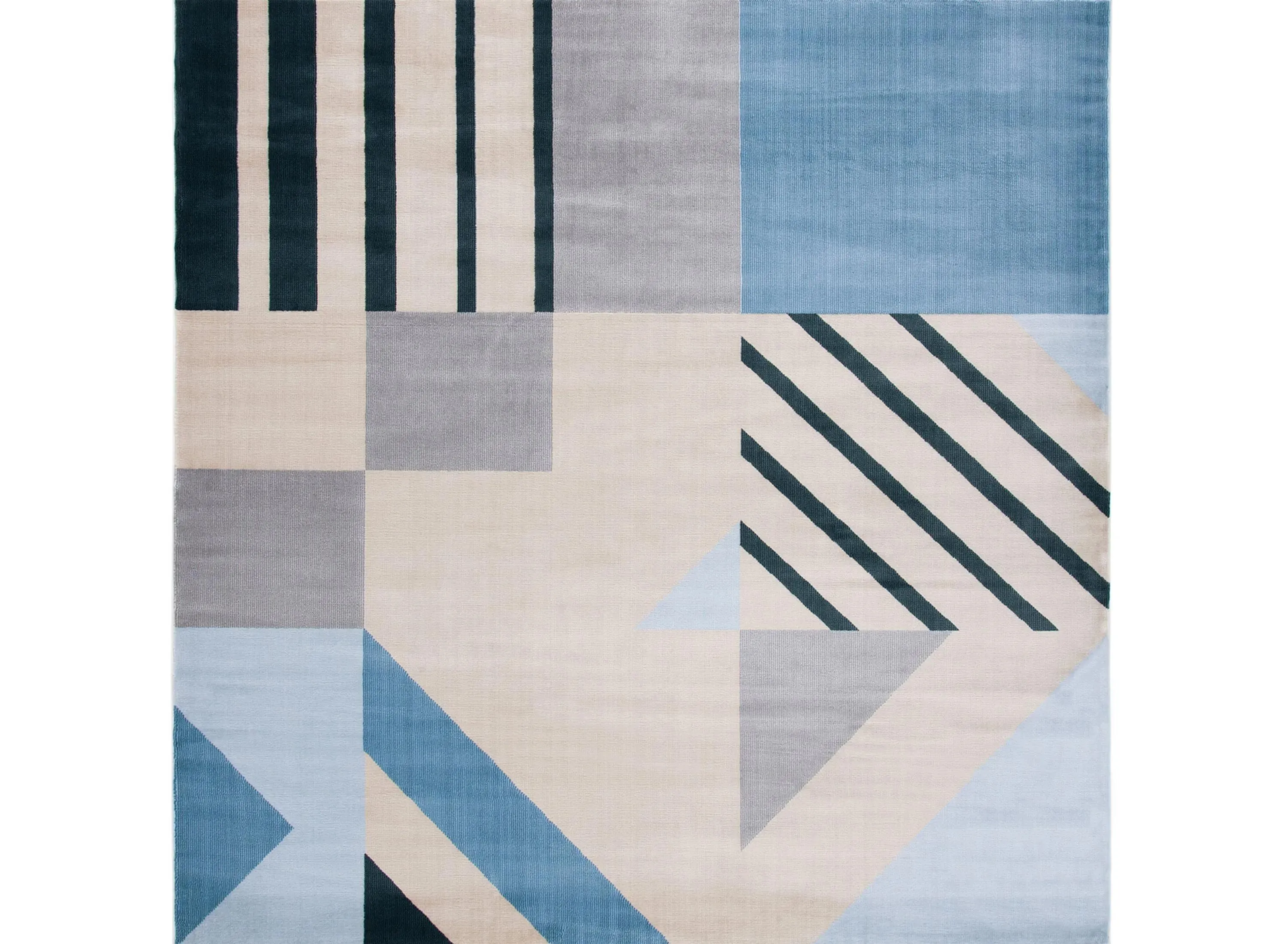 Otwyn Square Area Rug in Beige/Blue by Safavieh