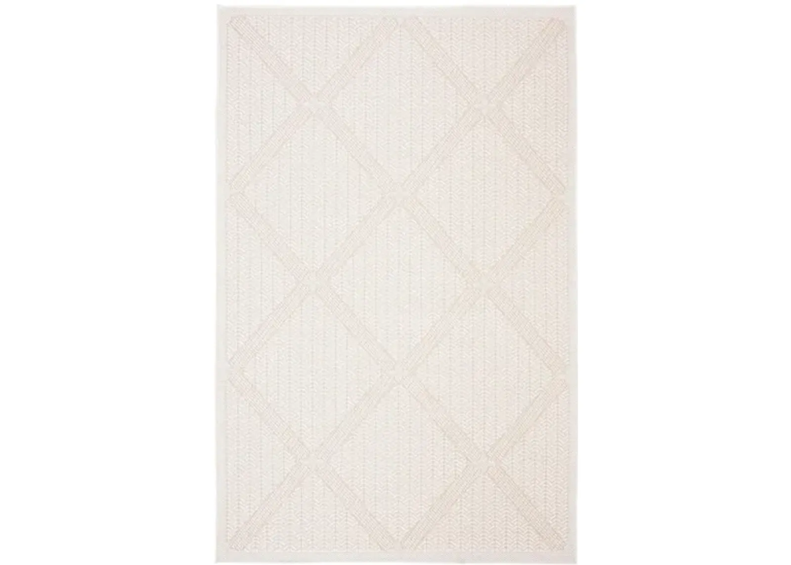 Bermuda Wide Diamond Indoor/Outdoor Area Rug in Cream & Beige by Safavieh