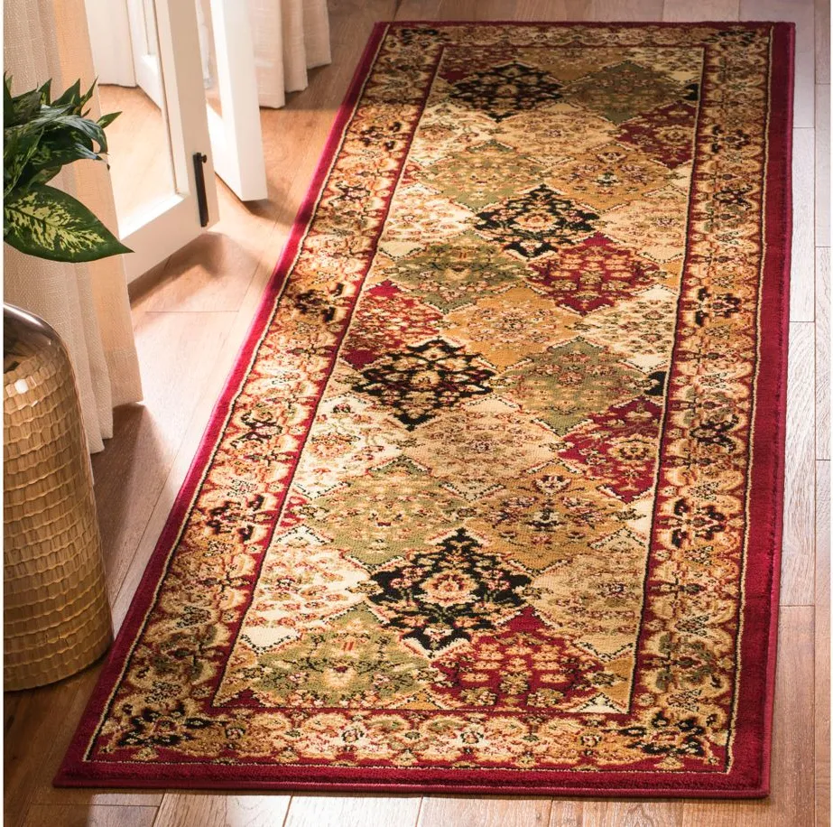 Portsmouth Runner Rug in Multi / Red by Safavieh