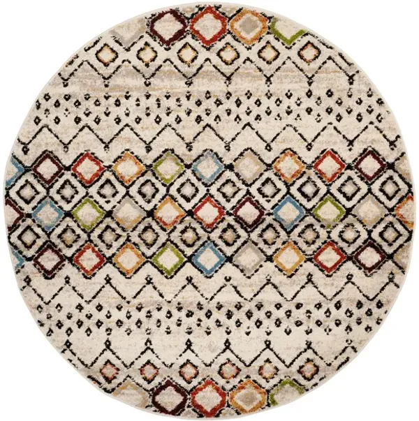 Halen Ivory Area Rug Round