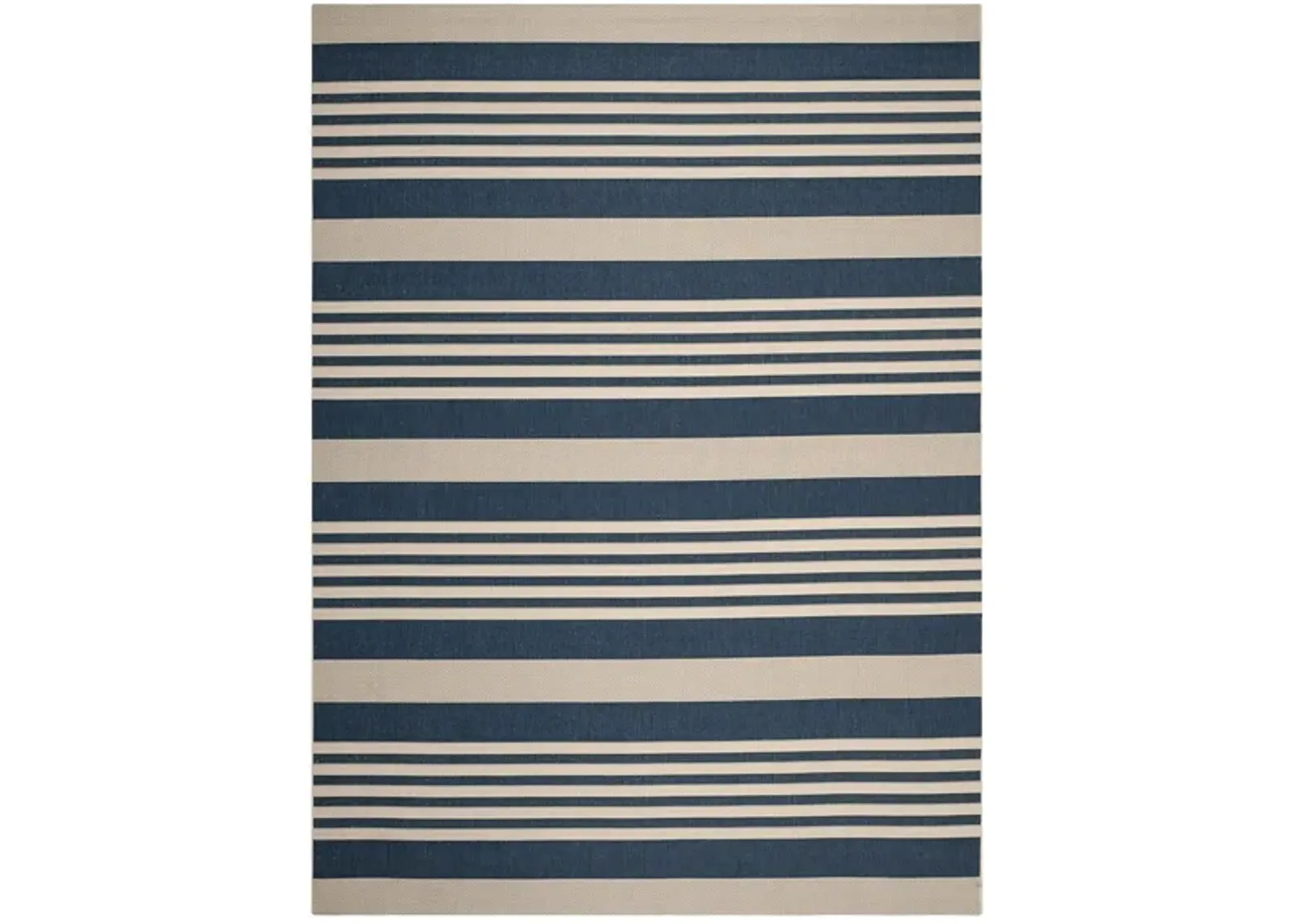 Courtyard Indoor/Outdoor Area Rug in Navy & Beige by Safavieh