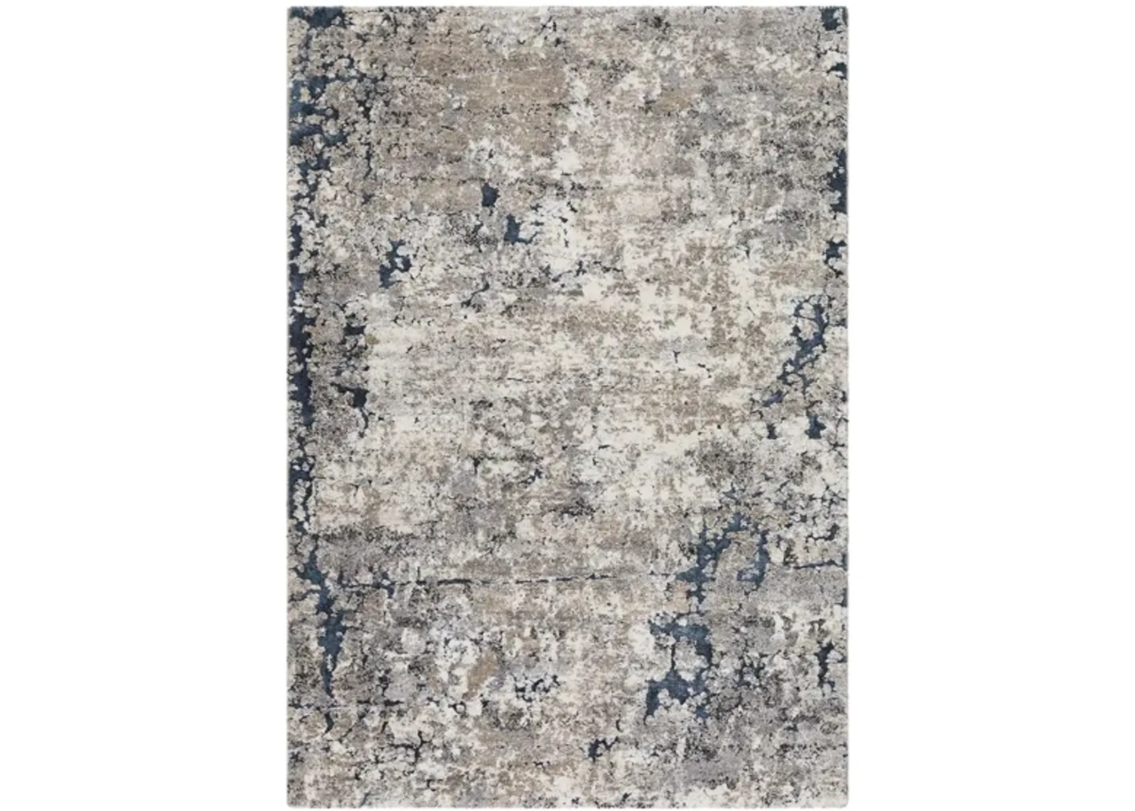 Tuscany Pisa Rug in Denim, Medium Gray, Black, Ivory, Charcoal, Tan, Beige, Dark Blue by Surya