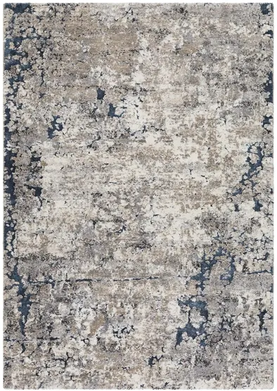 Tuscany Pisa Rug in Denim, Medium Gray, Black, Ivory, Charcoal, Tan, Beige, Dark Blue by Surya