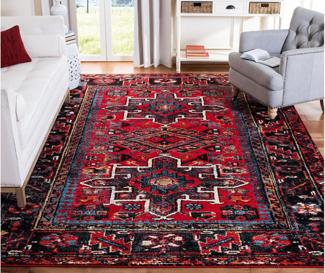 Darius Red Area Rug in Red by Safavieh