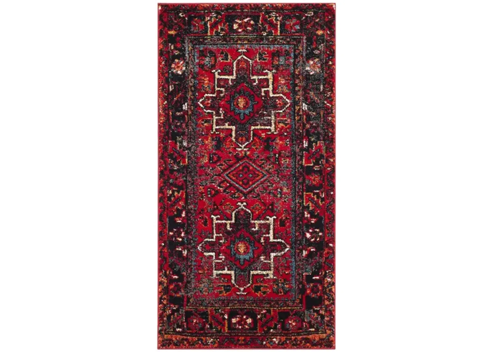 Darius Red Area Rug