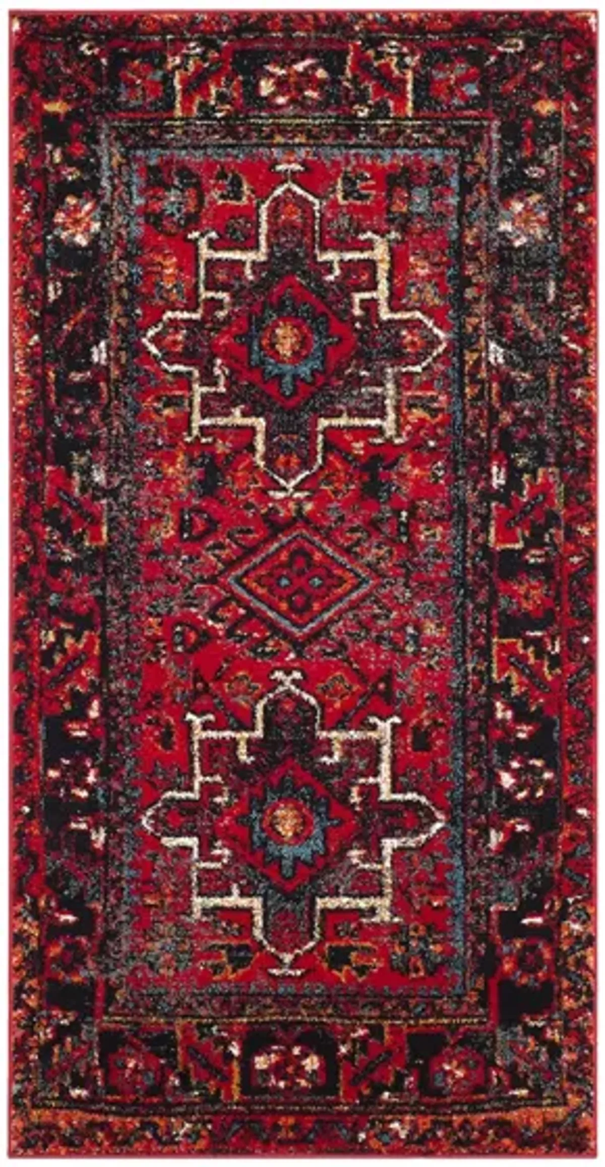 Darius Red Area Rug