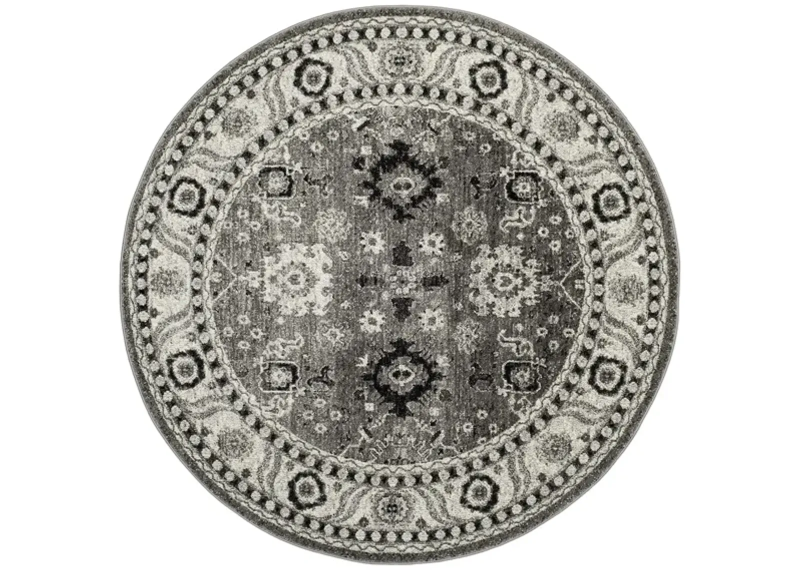 Avicenna Area Rug in Grey & Black by Safavieh