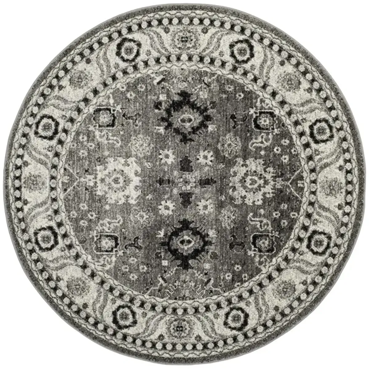 Avicenna Area Rug in Grey & Black by Safavieh