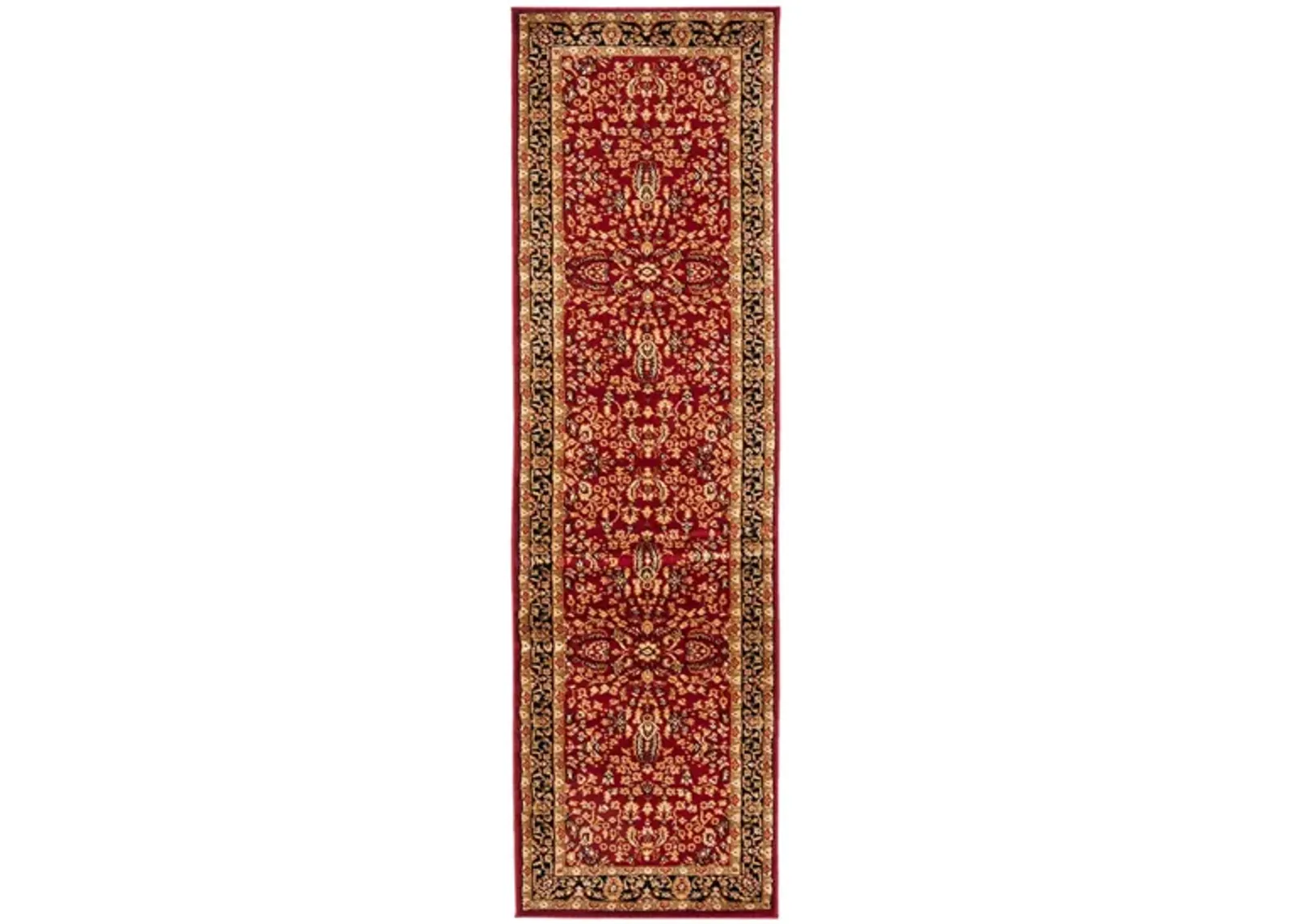 Forester Runner Rug in Red / Black by Safavieh