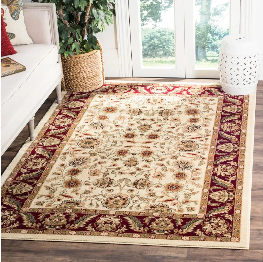 Bolton Area Rug in Ivory / Red by Safavieh