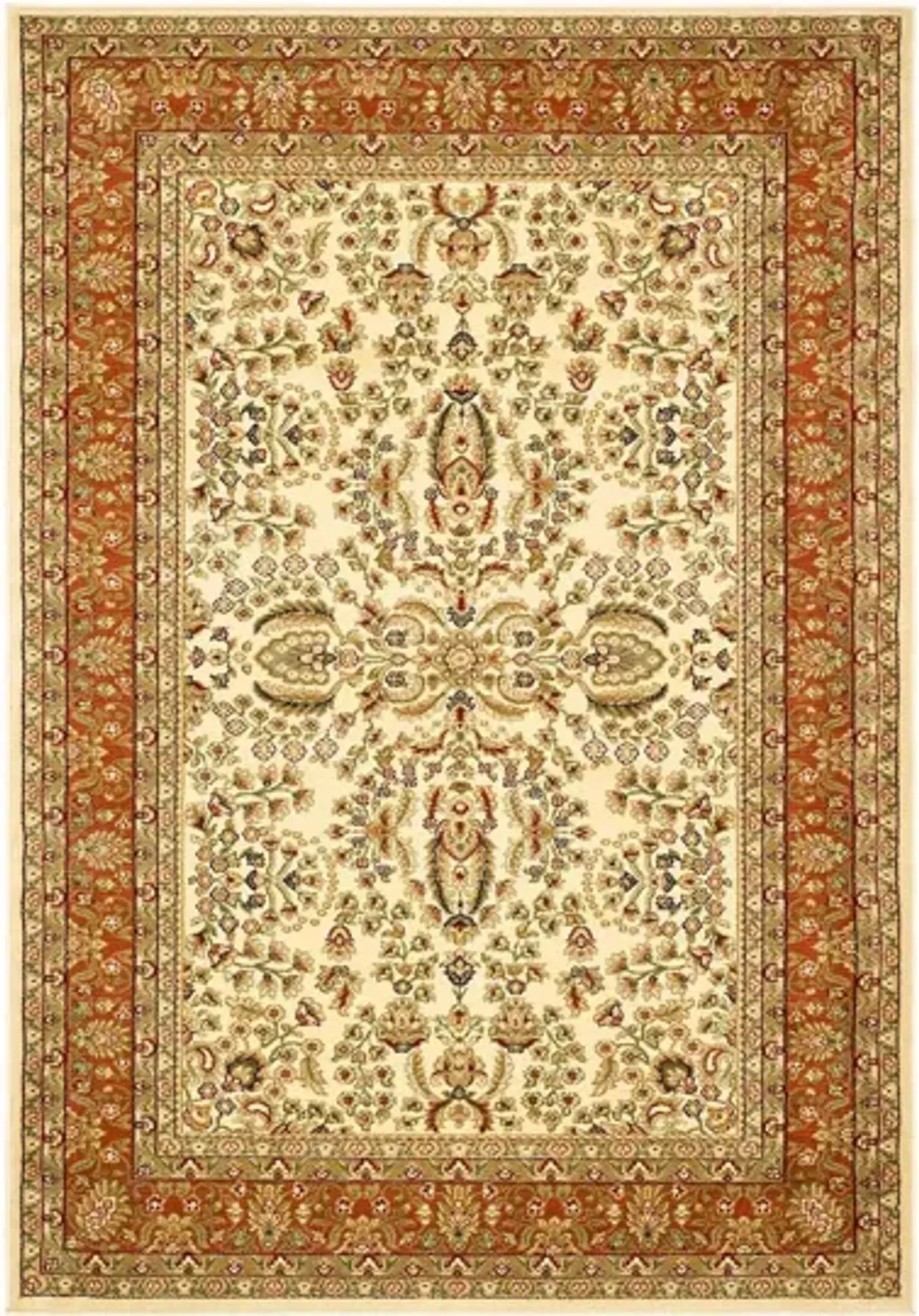 Forester Area Rug in Ivory / Rust by Safavieh