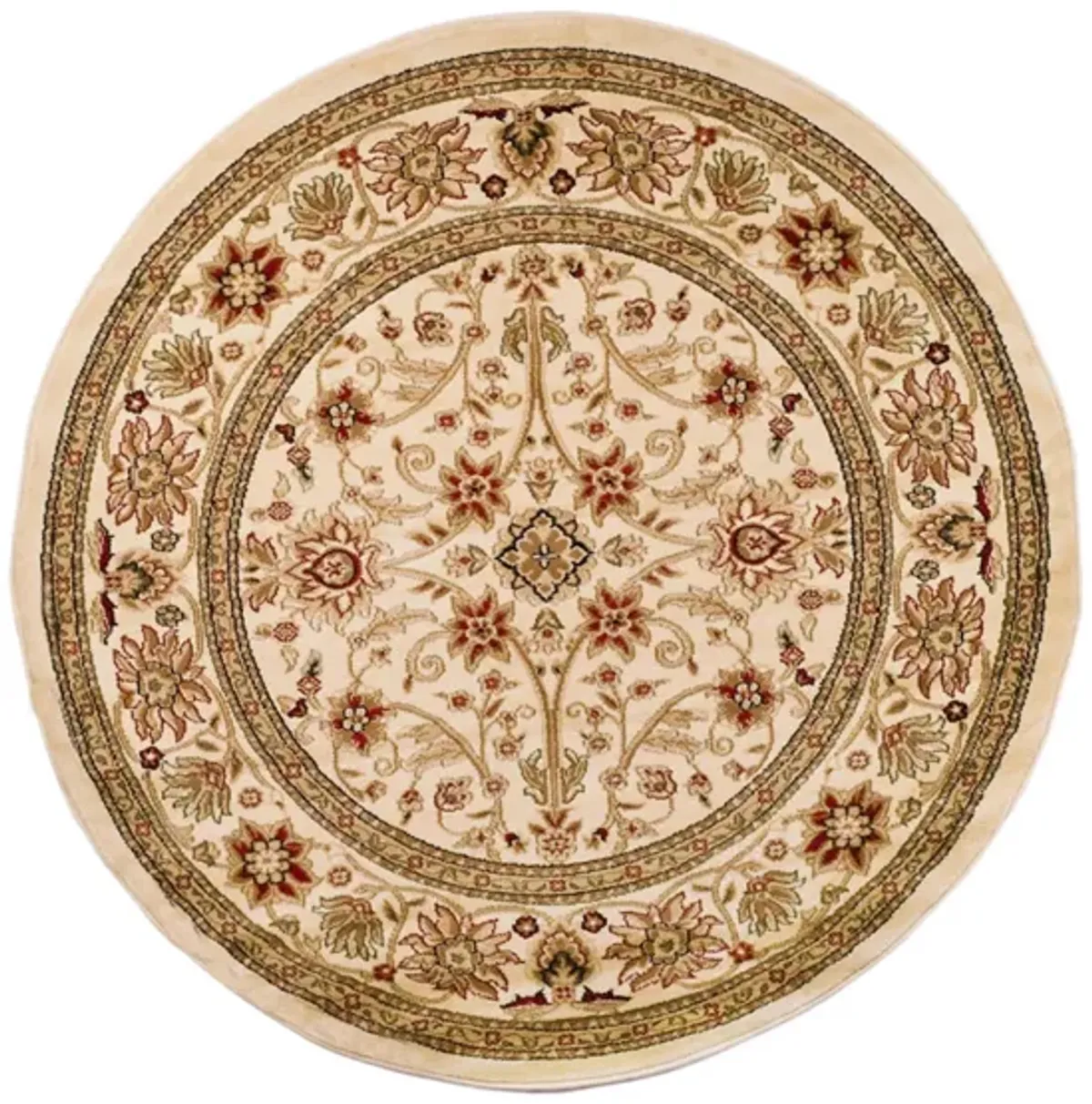 Lyndhurst Area Rug Round in Ivory by Safavieh