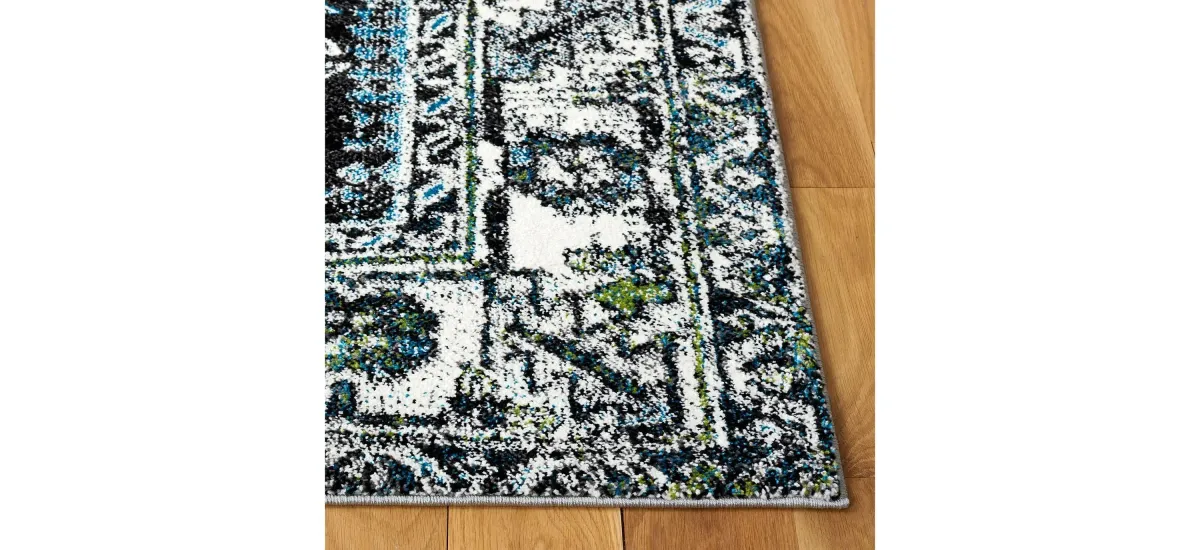 Darius Dark Grey Runner Rug