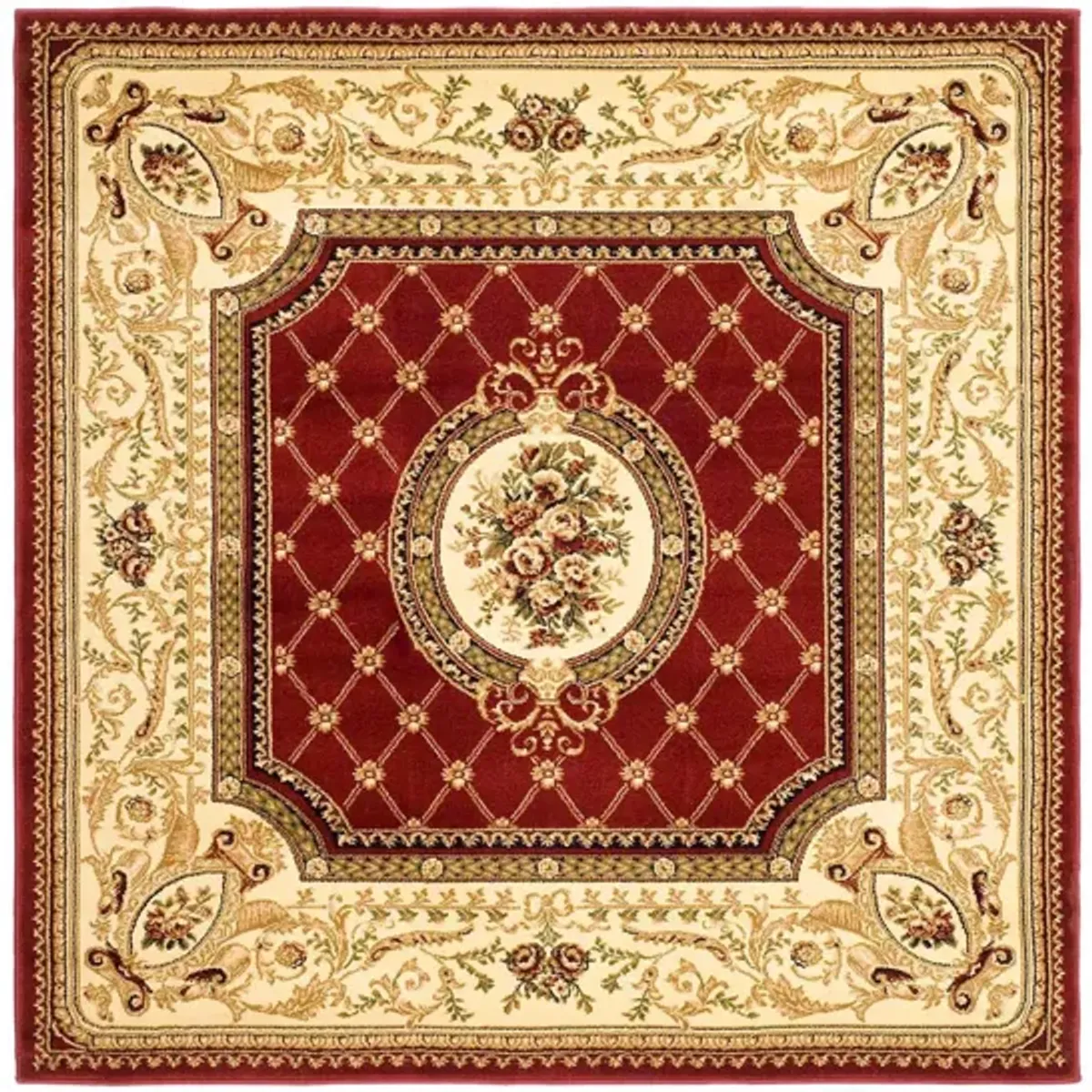 Agincourt Area Rug in Red / Ivory by Safavieh