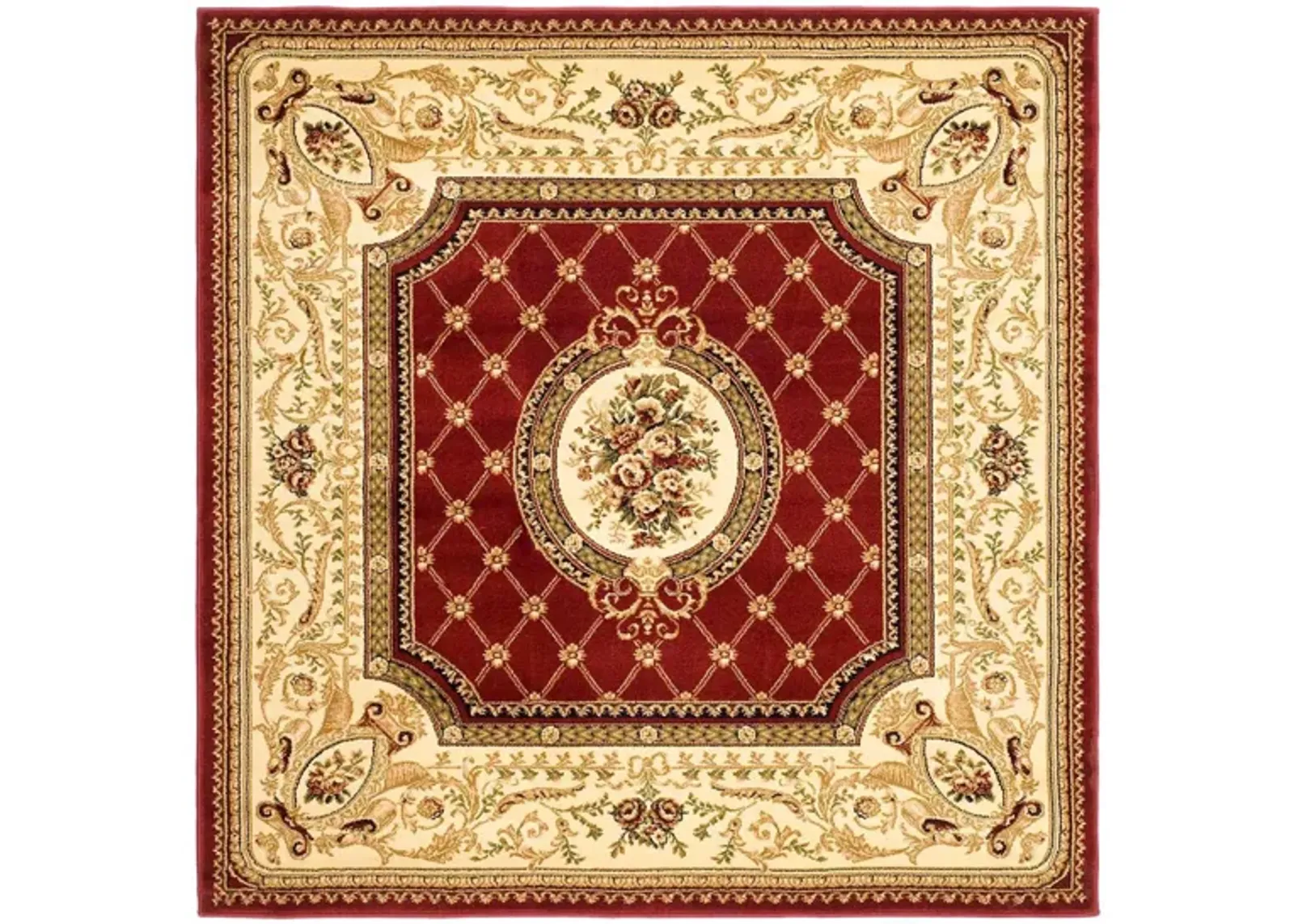 Agincourt Area Rug in Red / Ivory by Safavieh