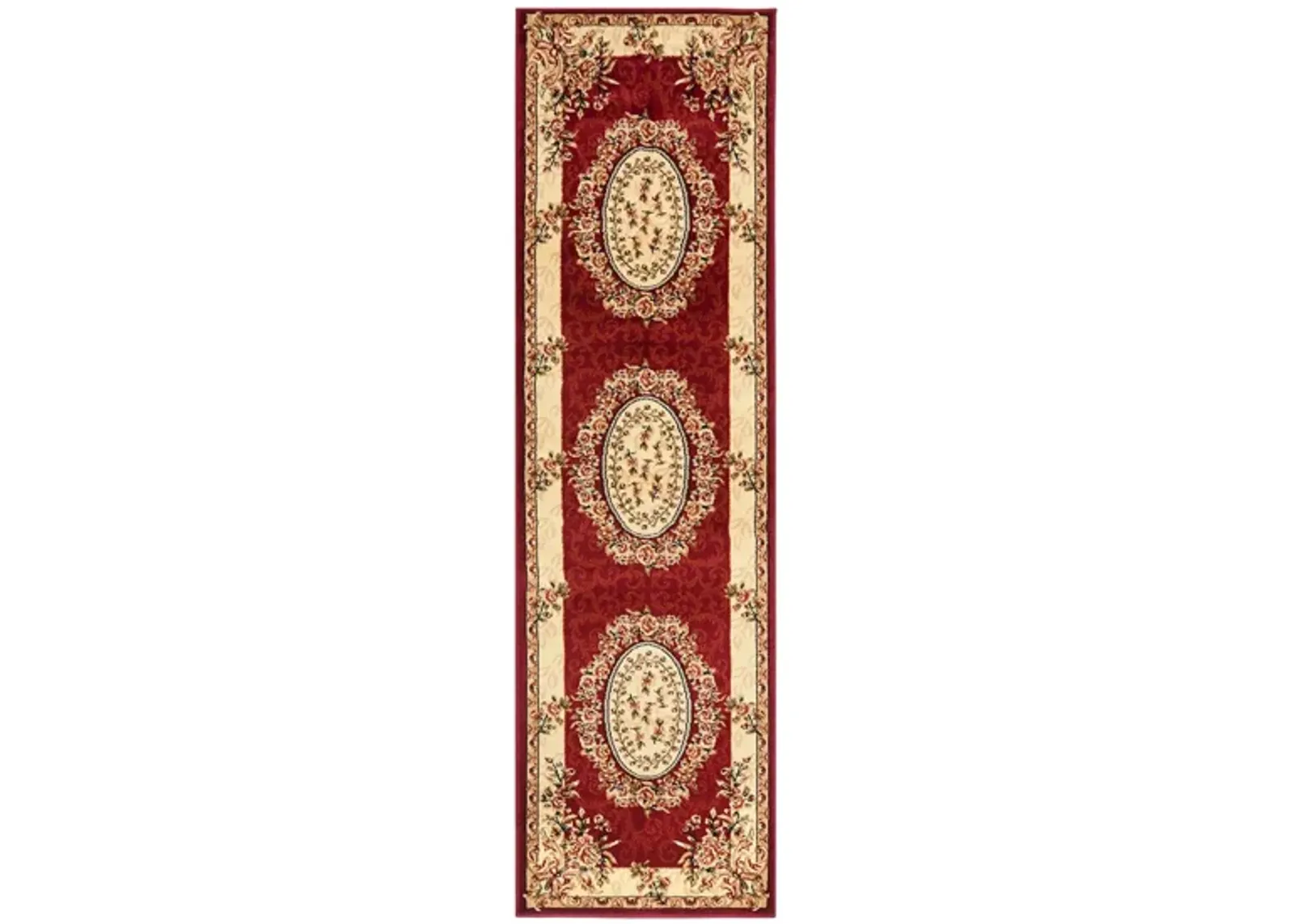 Azura Runner Rug in Red / Ivory by Safavieh