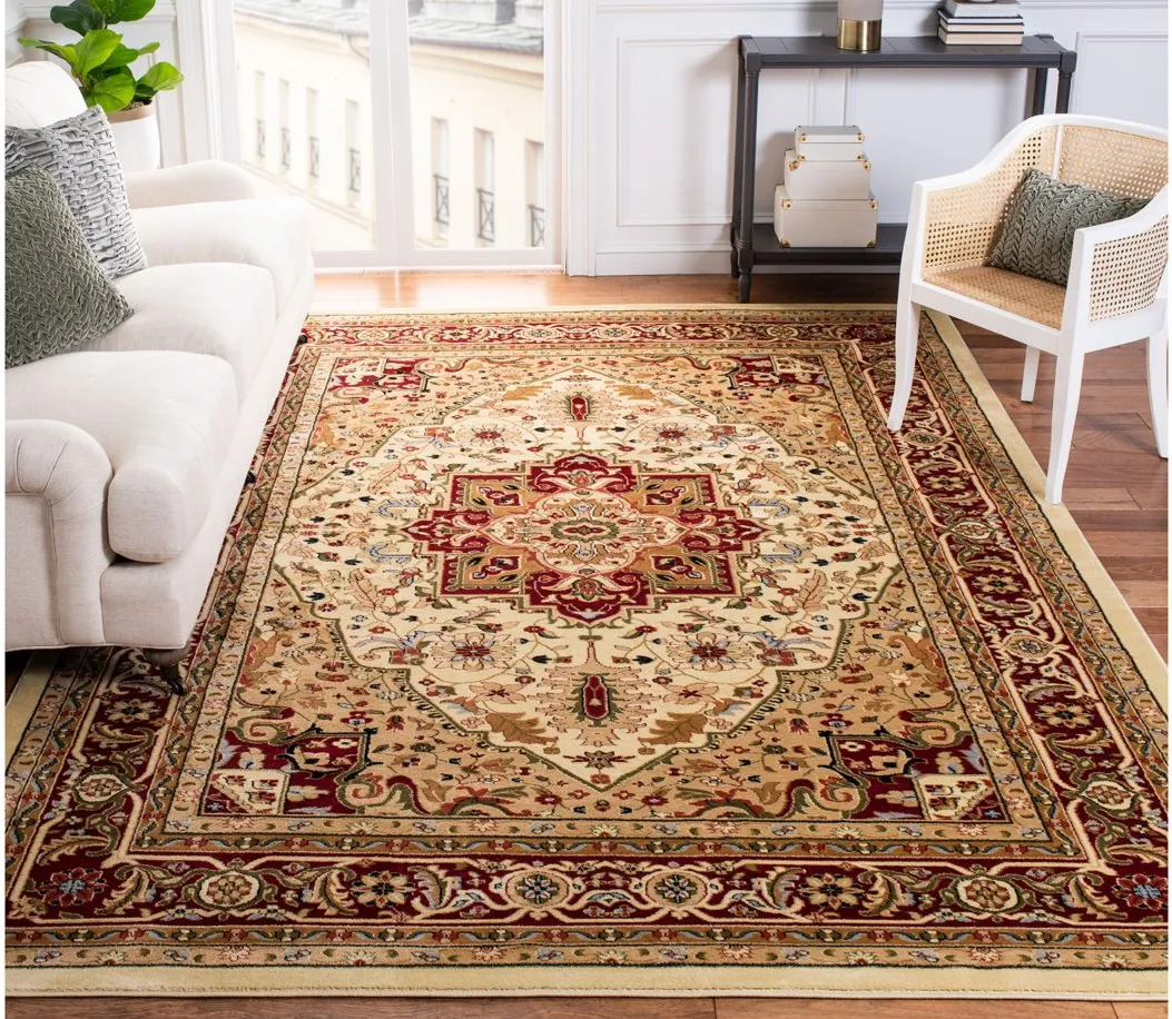 Mercia Area Rug in Ivory / Red by Safavieh