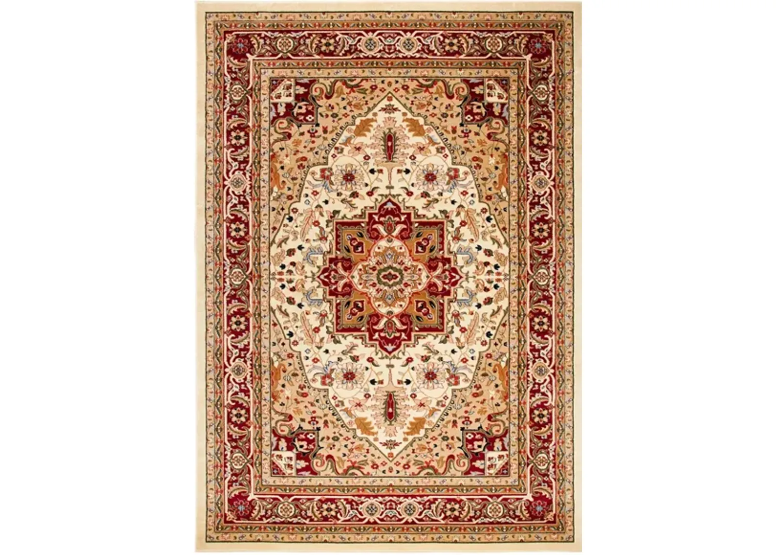 Mercia Area Rug in Ivory / Red by Safavieh