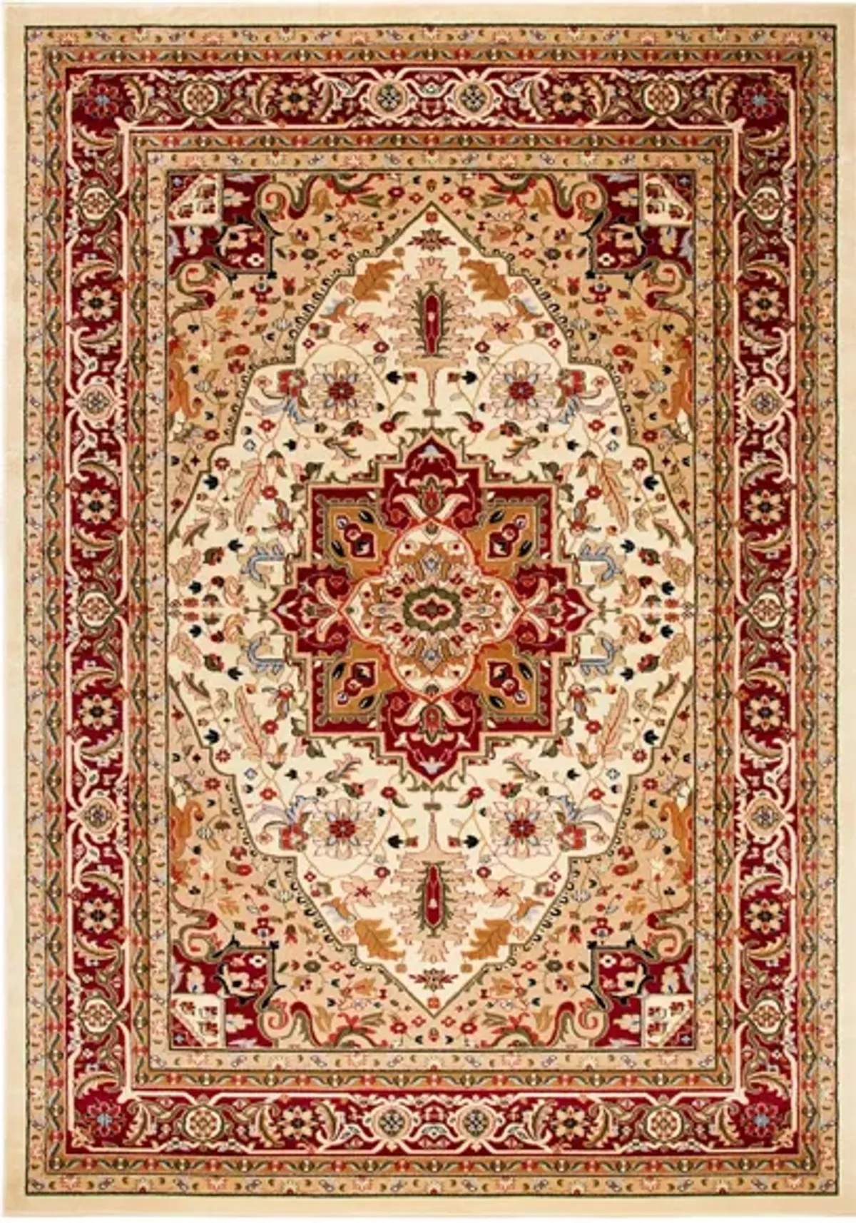 Mercia Area Rug in Ivory / Red by Safavieh