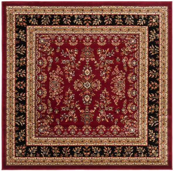 Anglia Area Rug in Red / Black by Safavieh