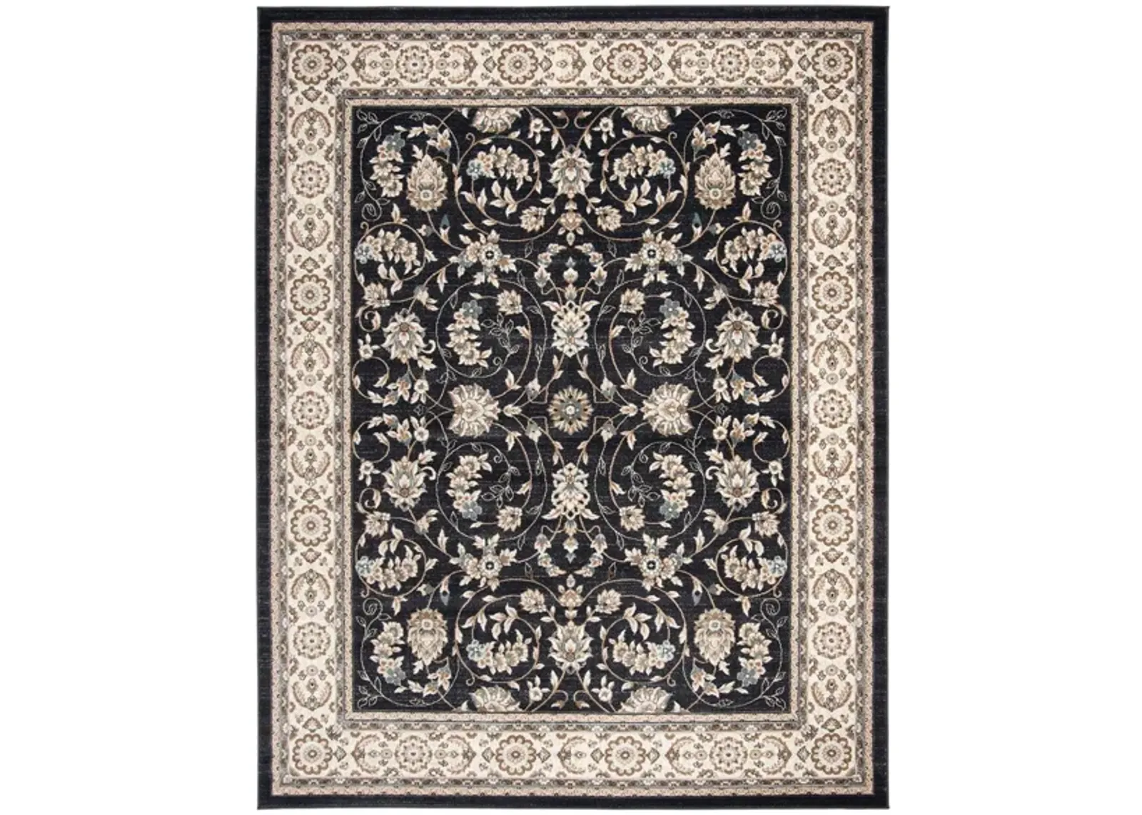 Charnwood Area Rug in Anthracite / Cream by Safavieh