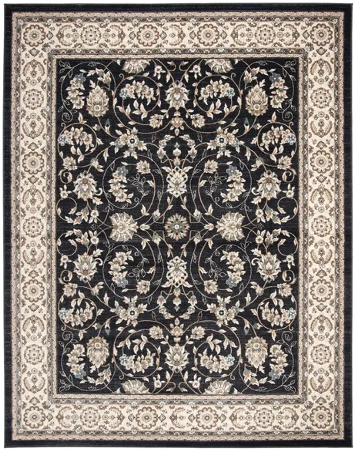 Charnwood Area Rug in Anthracite / Cream by Safavieh