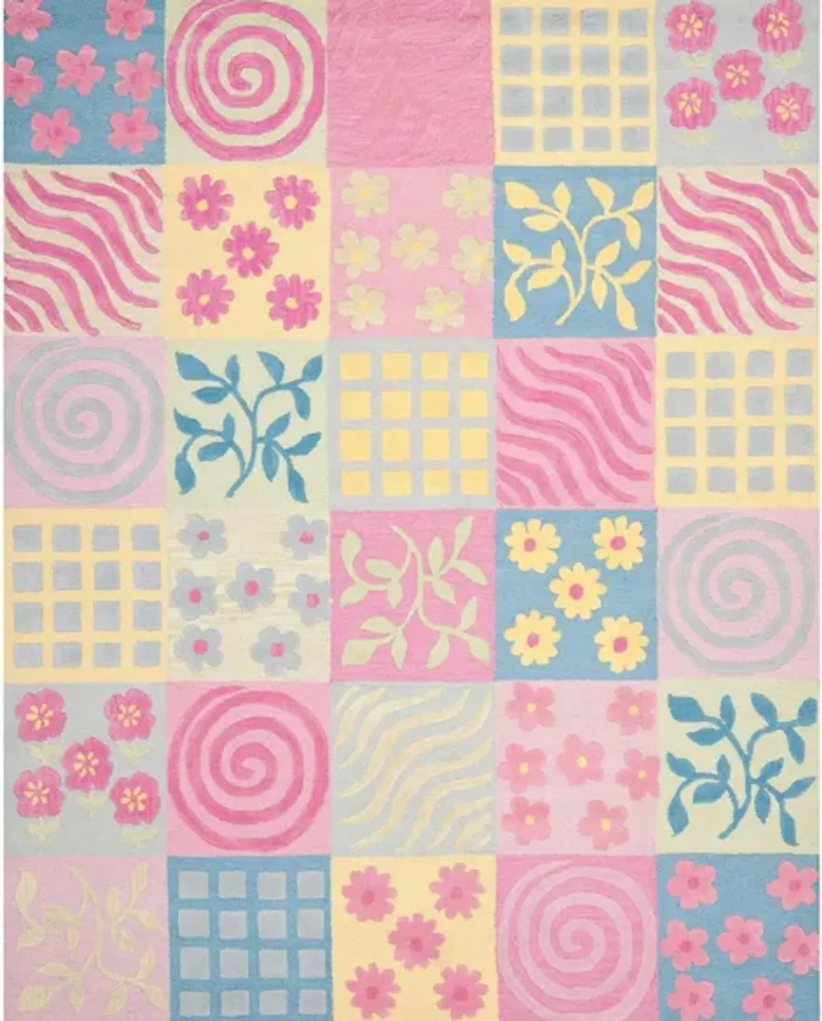 Hukka Kid's Rug in Pink/Multi by Safavieh