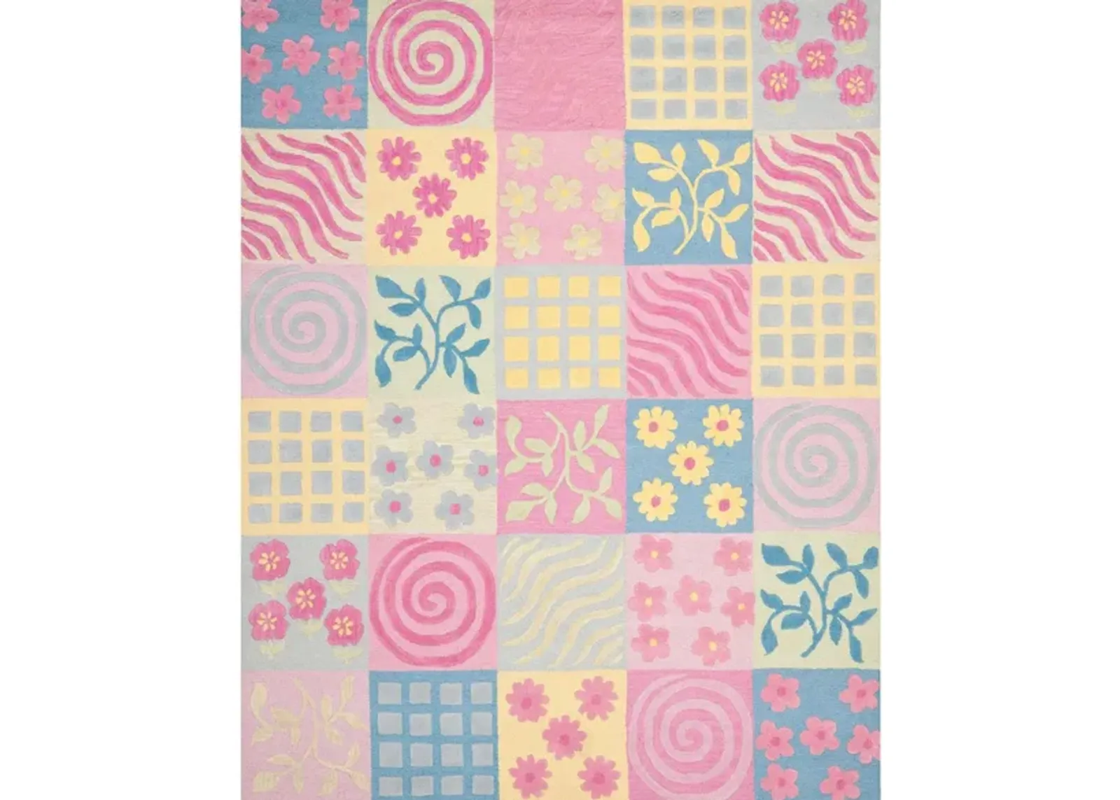 Hukka Kid's Rug in Pink/Multi by Safavieh