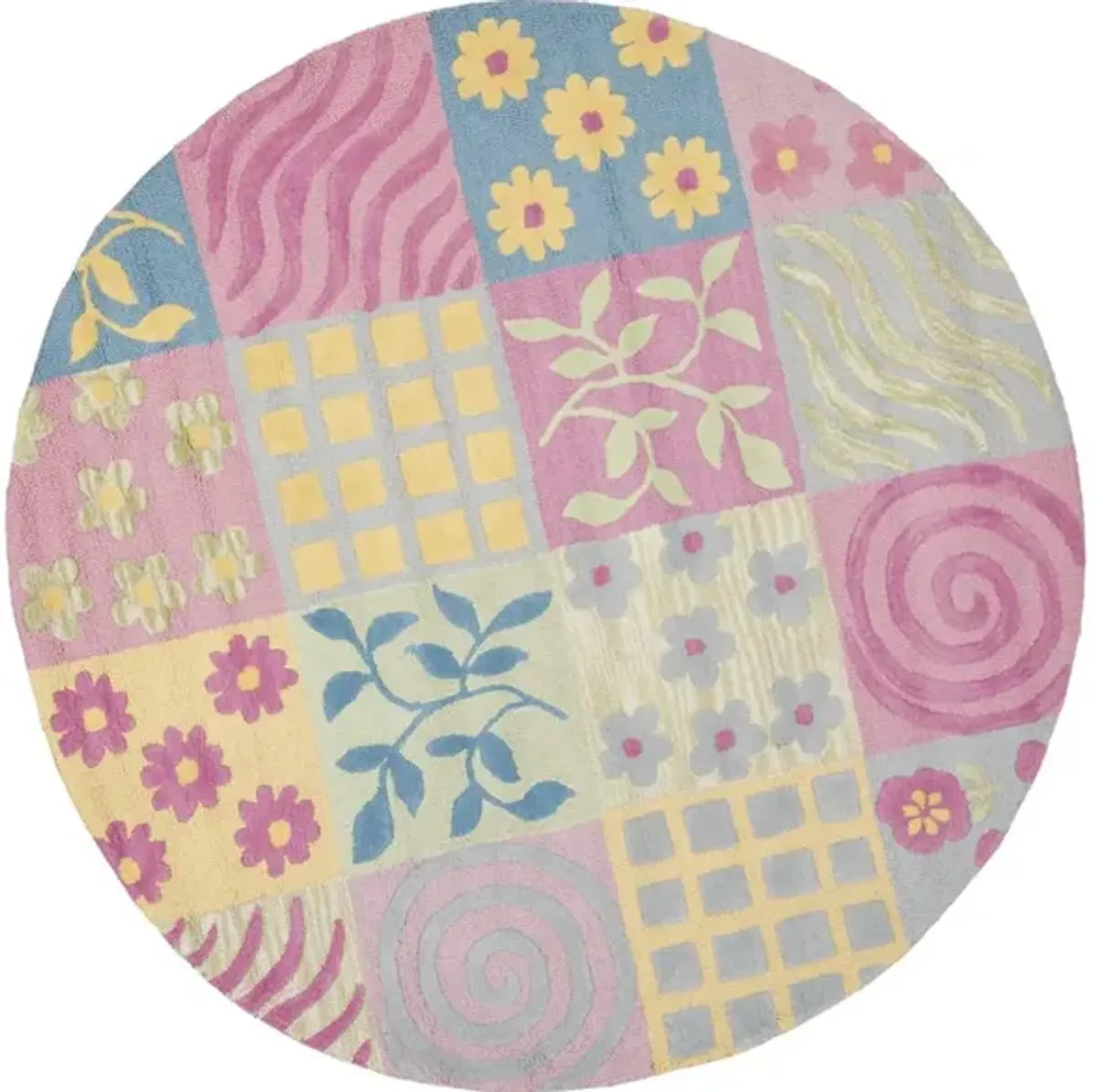 Hukka Kid's Rug in Pink/Multi by Safavieh