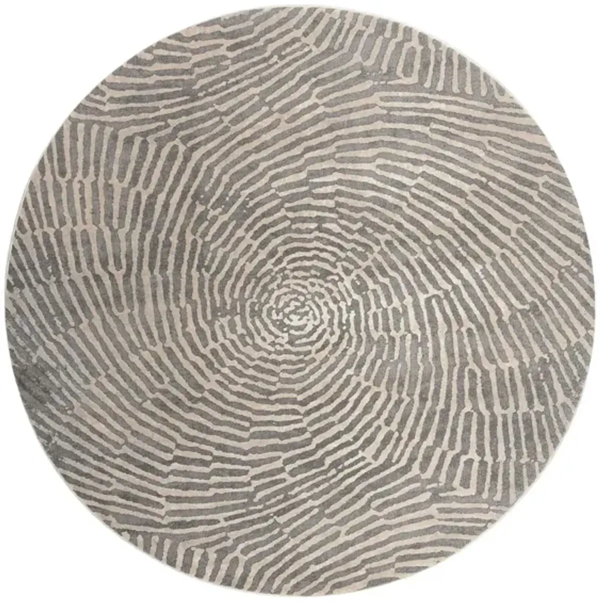 Vartanian Round Area Rug in Taupe by Safavieh