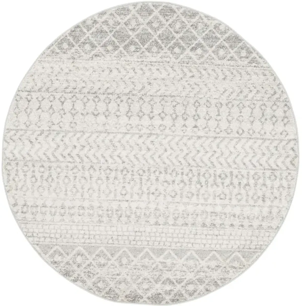 Elaziz Area Rug in Light Gray, Medium Gray, White by Surya