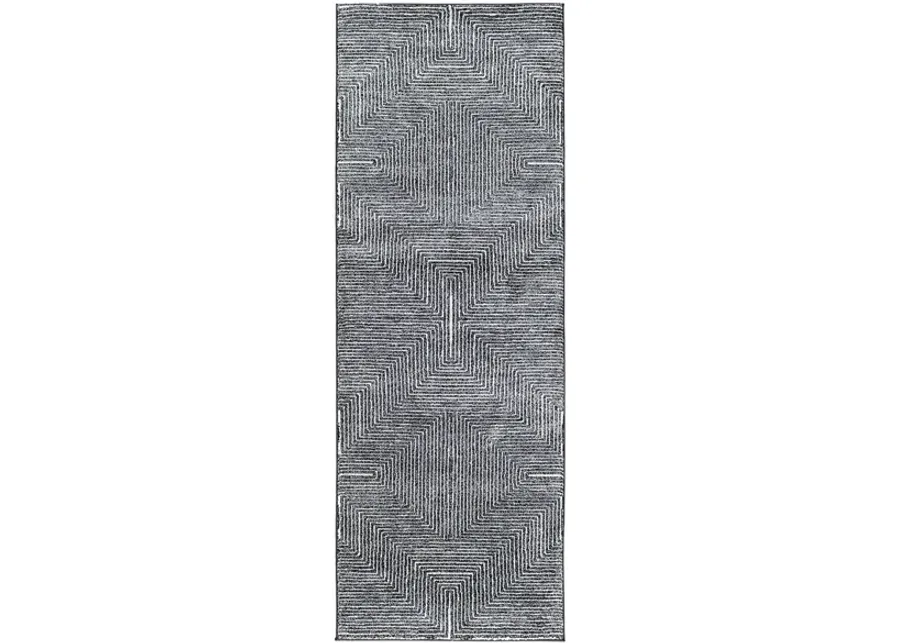 Nepali Gem Rug in Medium Gray, Cream, Black by Surya