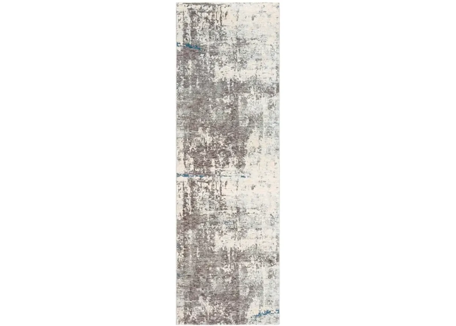 Presidential Shale Rug in Medium Gray, Charcoal, Ivory, Butter, Pale Blue, Bright Blue, Lime, Peach, Burnt Orange by Surya