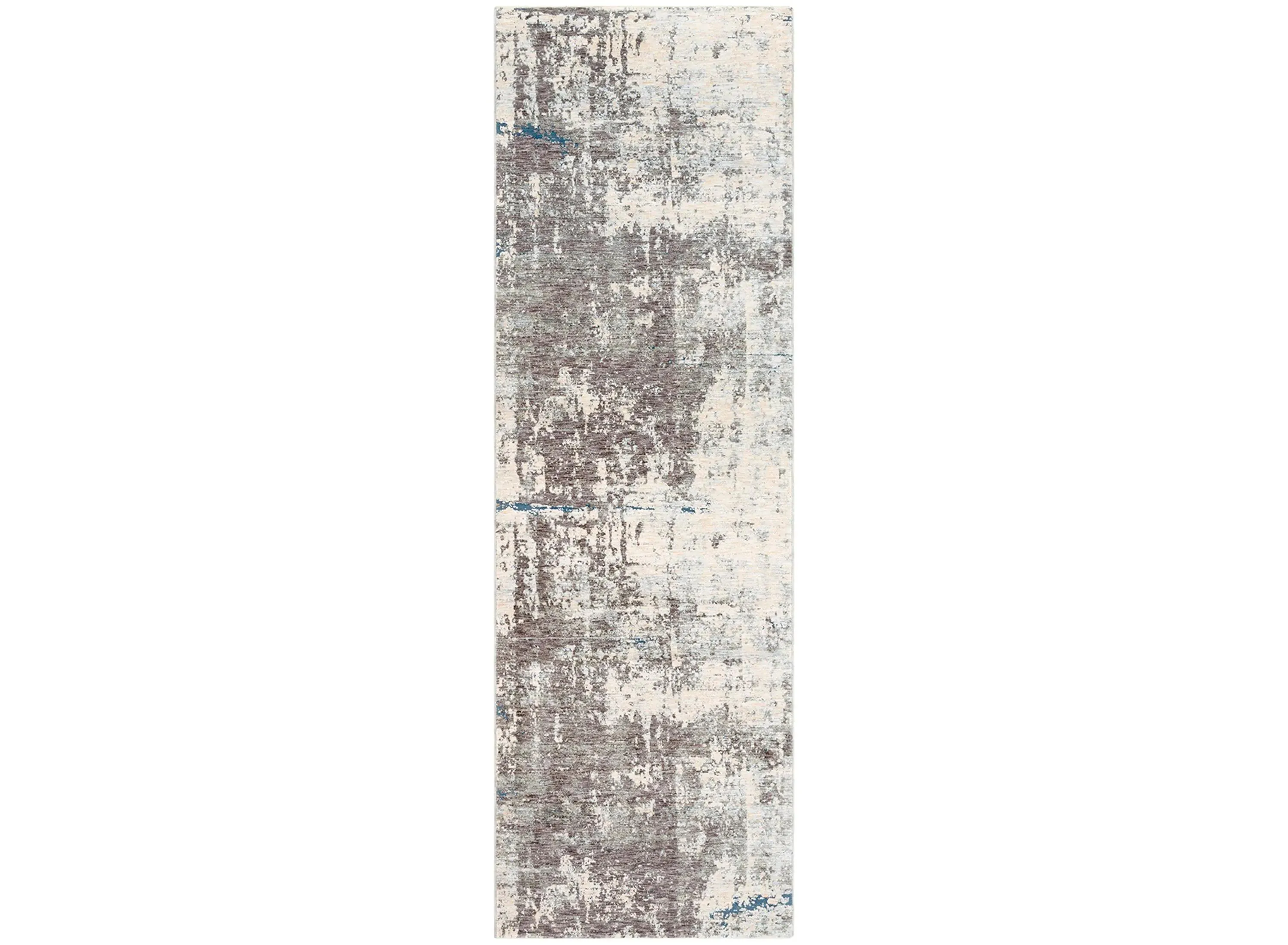 Presidential Shale Rug in Medium Gray, Charcoal, Ivory, Butter, Pale Blue, Bright Blue, Lime, Peach, Burnt Orange by Surya