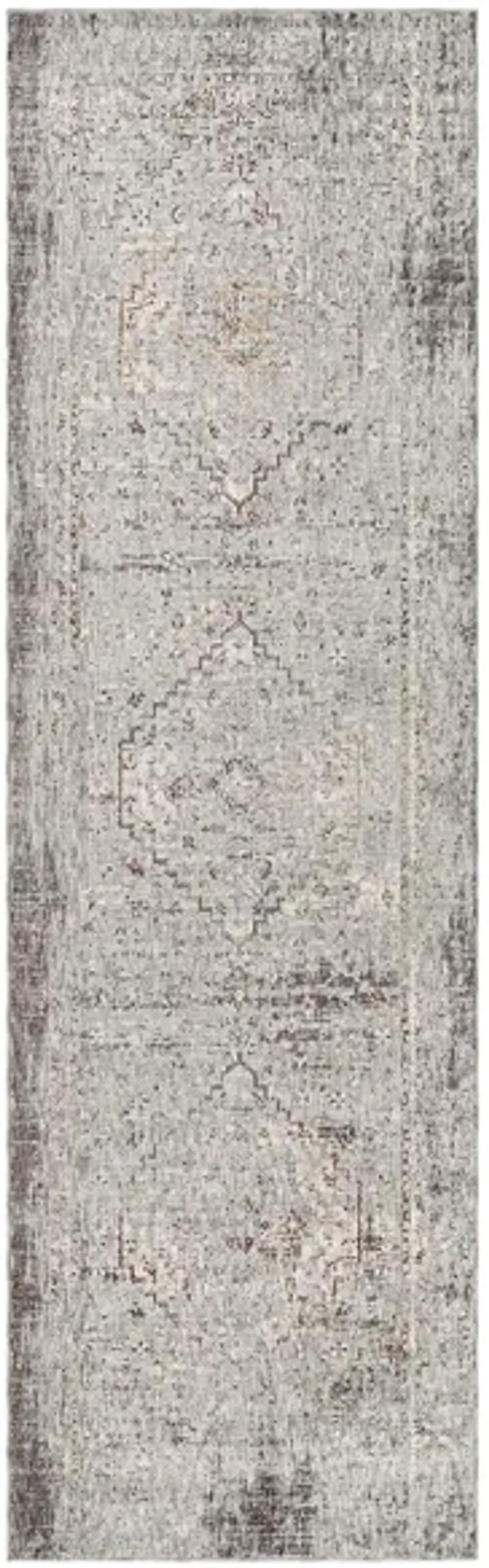 Presidential Moonstone Rug in Medium Gray, Charcoal, Ivory, Butter, Pale Blue, Bright Blue, Lime, Peach, Burnt Orange by Surya