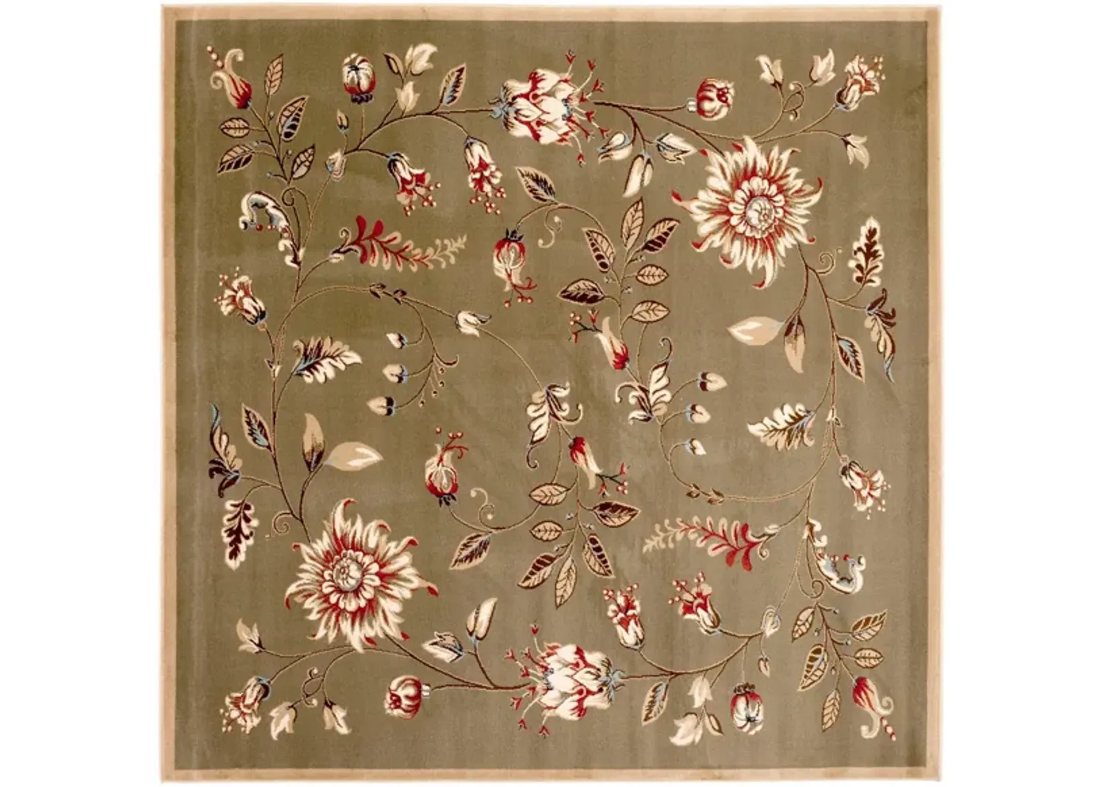 Abernethy Area Rug in Green / Multi by Safavieh